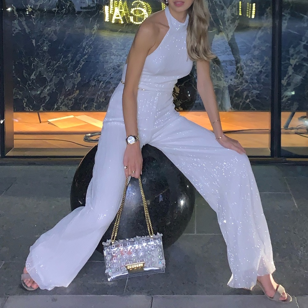 Sequin Club L London Jumpsuit